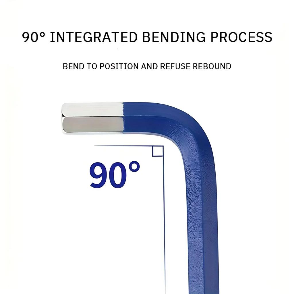 9PCS Long Arm Allen Key Set Hex Key for Bicycle Repair Tool Set Sizes 15mm to 10mm Ideal for Bicycle Maintenance