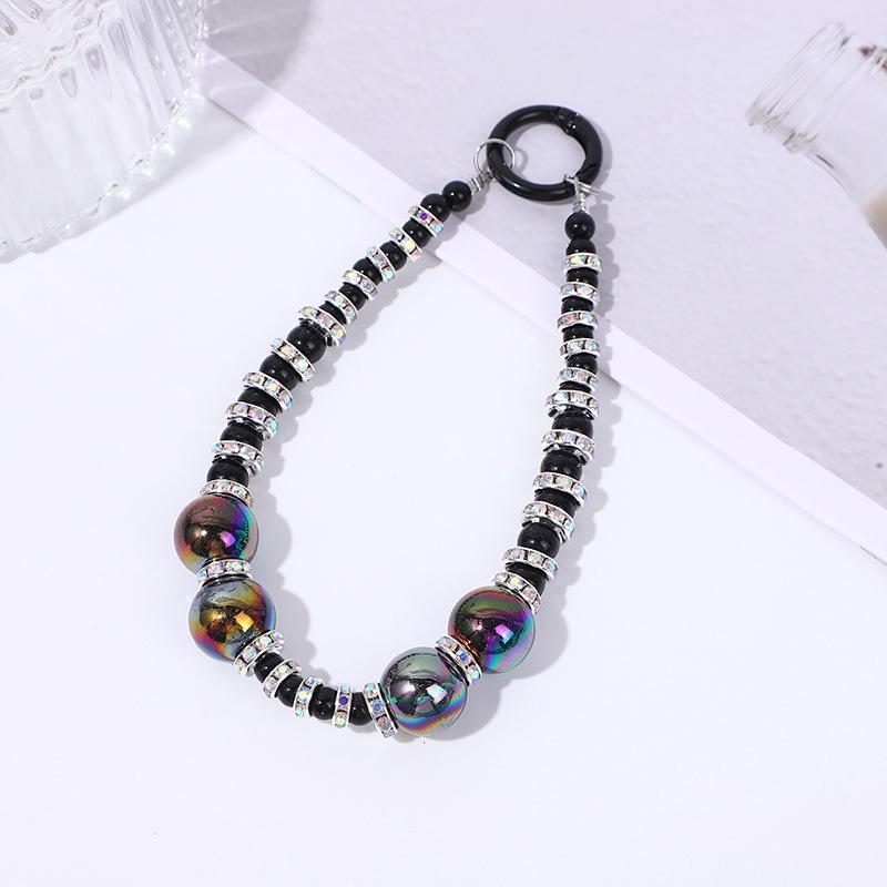

Creative Mobile Phone Lanyard High-End Luxury Full Rhinestone Bow Beaded Phone Chain For Women Girls Backpack Decoration Gifts A2