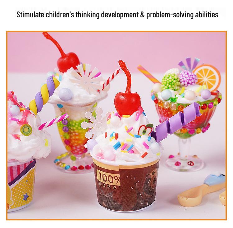 DIY Ice Cream Making Kit for Kids - Toy Food & Cake Simulation