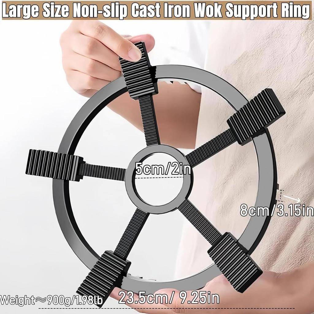 Stove Support Ring Non Slip Claws Stove Holder Stand Pot Rack For Kitchen Restaurant Cooking Outdoor Camping Daily Meal Party