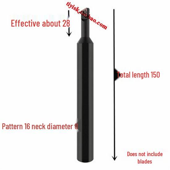 60° Triangular Boring Bar with Threaded Pick-Off for Internal Hole, Model STWBR06/STWCR11.