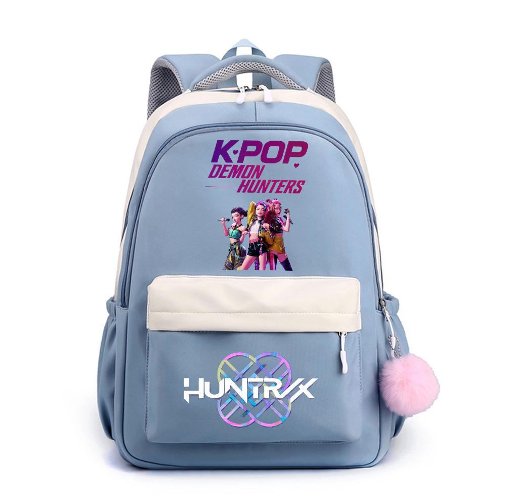 Anime Net Cute K-Pop Printed Backpack for Teenger Student Girl Boy Schoolbag Bookbag Kid Gift Women Large Capacity Waterproof Travel Bag Mochila