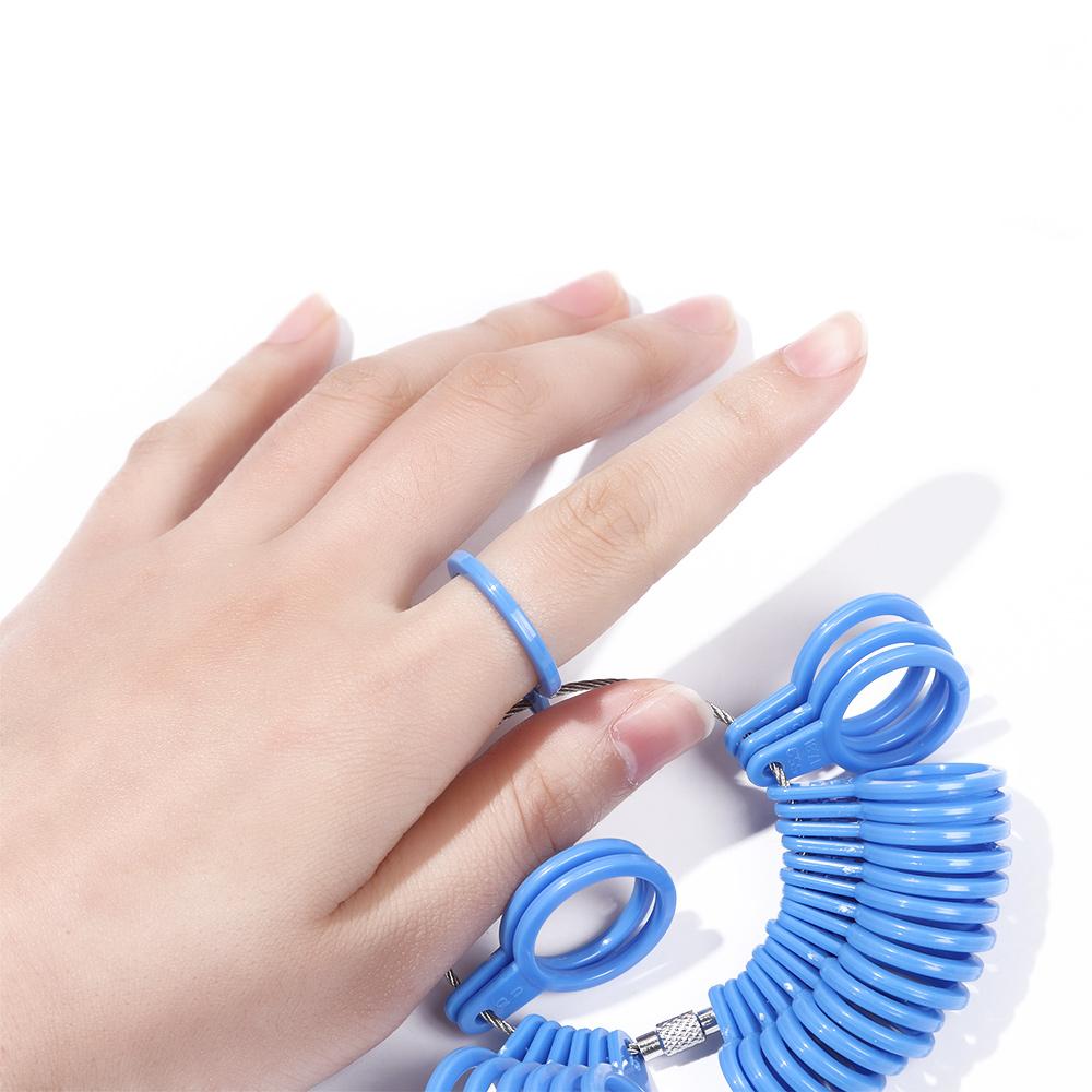 Portable Generic Jewelry Size US/UK Loop Jeweler Jewelry Measurement Ring Finger Sizer Gauge Tool