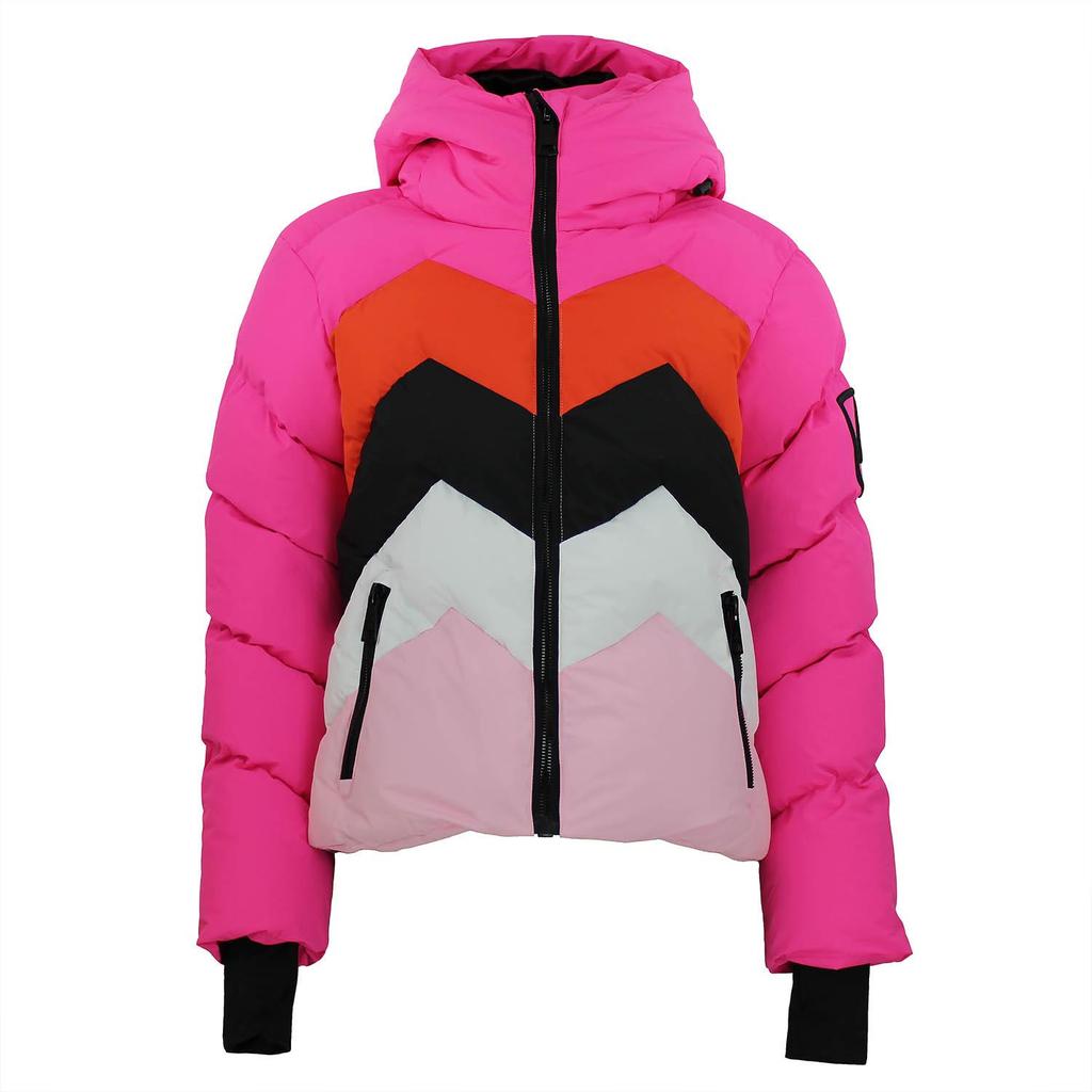 Peak-Mountain Daunenjacke Skijacke Wasserdicht Atmungsaktiv Fuchsia