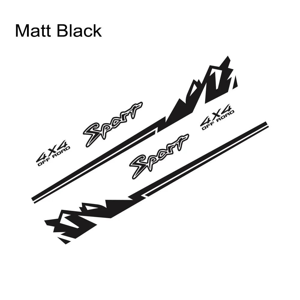 Pickup Decal For Isuzu Dmax Toyota Tacoma Car Stickers Truck Mountain 4x4 Sport Style Vinyl Cover Auto Decoration Accessories