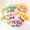 Simulated Flower Bridal Hairpin Cloth Hair Accessories Temperament Thai Hair Comb  Wedding