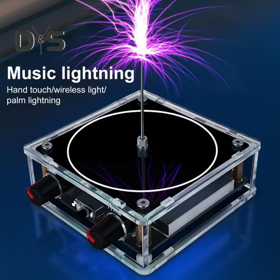 Muzyka zgodna z Bluetooth Cewka Tesli Dotykowa Sztuczna błyskawica Generator łuku z przerwą iskrową Transmisja bezprzewodowa Eksperyment Model Nauka Nauczanie