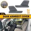 Gray Car Interior Door Armrest Cover Leather Fits 11-17 Honda Odyssey Waterproof