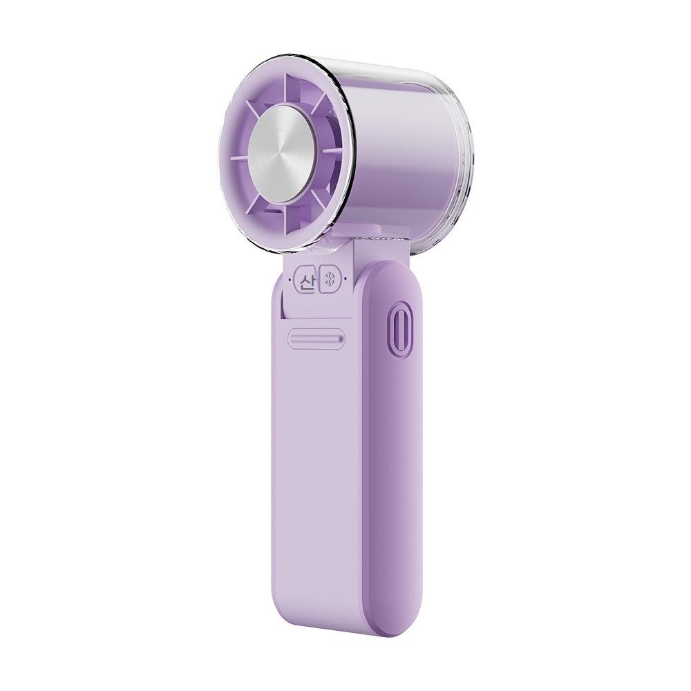 Portable High Speed Turbo Fan Foldable Mini Handheld 3600mAh Rechargeable 100 Wind Speeds Digital Display for Camping Hiking