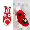 Pet Christmas Clothes Flannel Snap Buttons Closure Hooded Dog Costume Coat for Cat Puppy Chinchillas Rabbits M 1 Piece