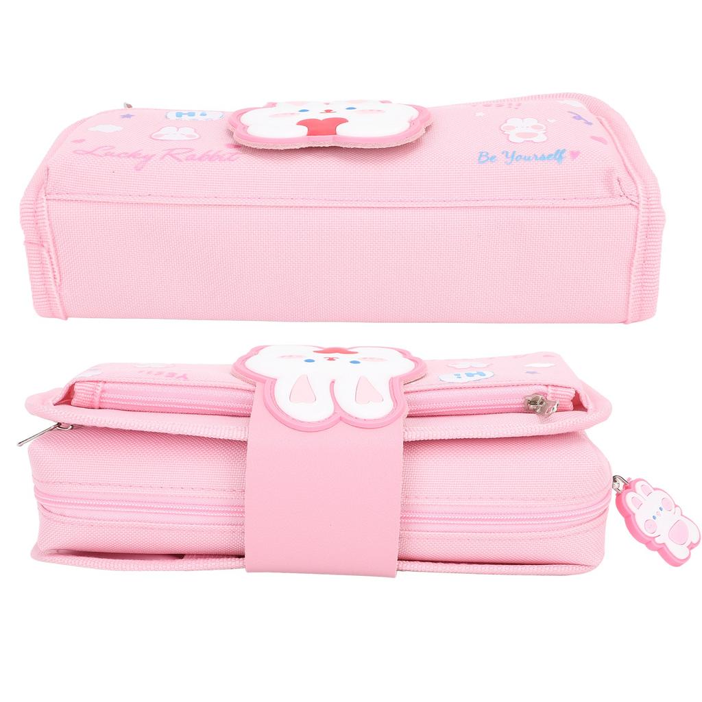 Large Pencil Case Canvas Detachable Portable Large Capacity Pencil Pouch Bag for School Office Colle