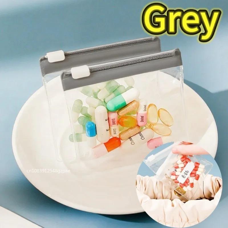 10-50PCS Mini Pill Dispenser Bags Protable Travel Jewel Pouch with Sliding Zipper Self-sealing Waterproof Storage Organization