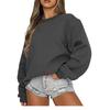 Women's Casual Fashion Round Neck Long Sleeve Sweatshirt
