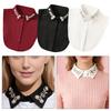 Fake Collar Shirt Rhinestones Faux Tops Half Shirt Pearl Detachable Adjustable Embellished Collar Formal Event Collar