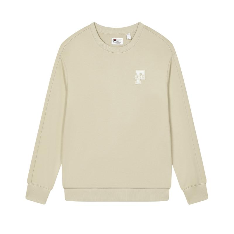 New FILA Sweatshirts Men's Buckwheat Khaki F11U439203FDK