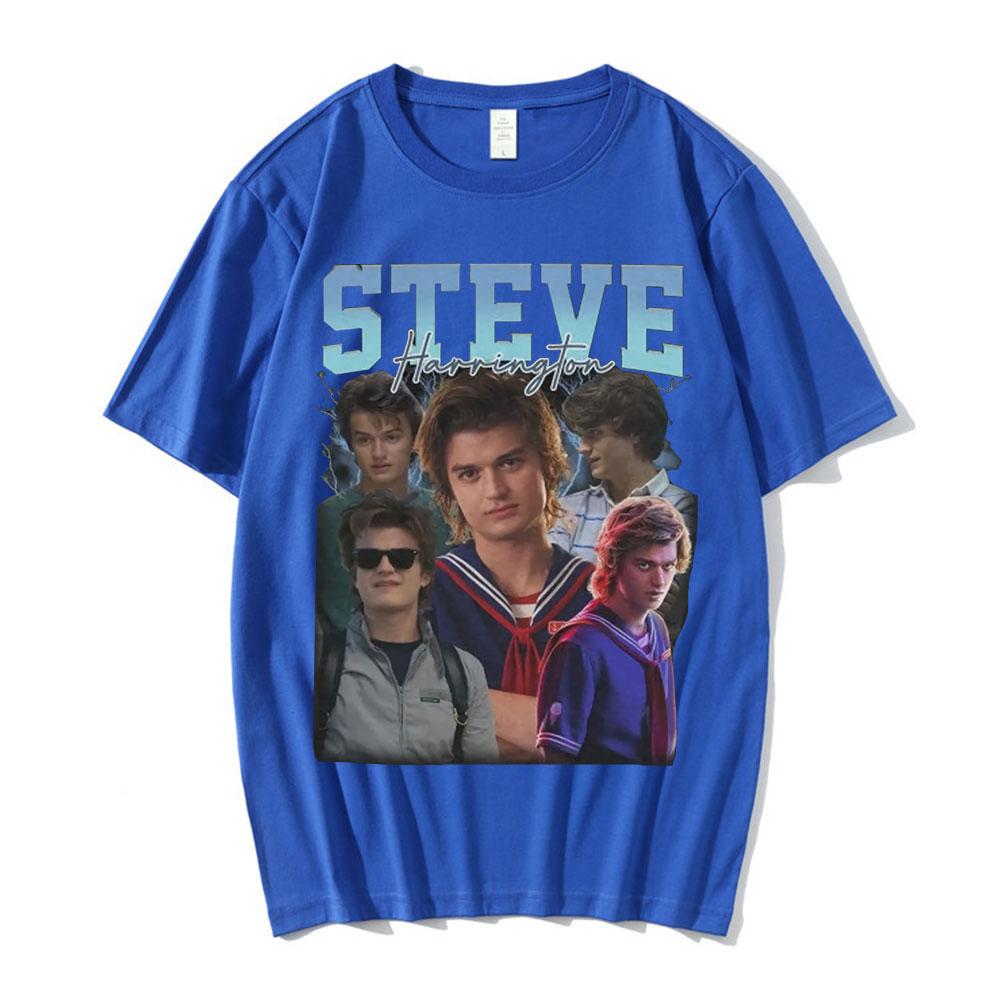 Steve Harrington T-shirts Women Graphics Print T-shirt Unisex Short Sleeve Oversize Pure Cotton T Shirt Harajuku Streetwear Tops