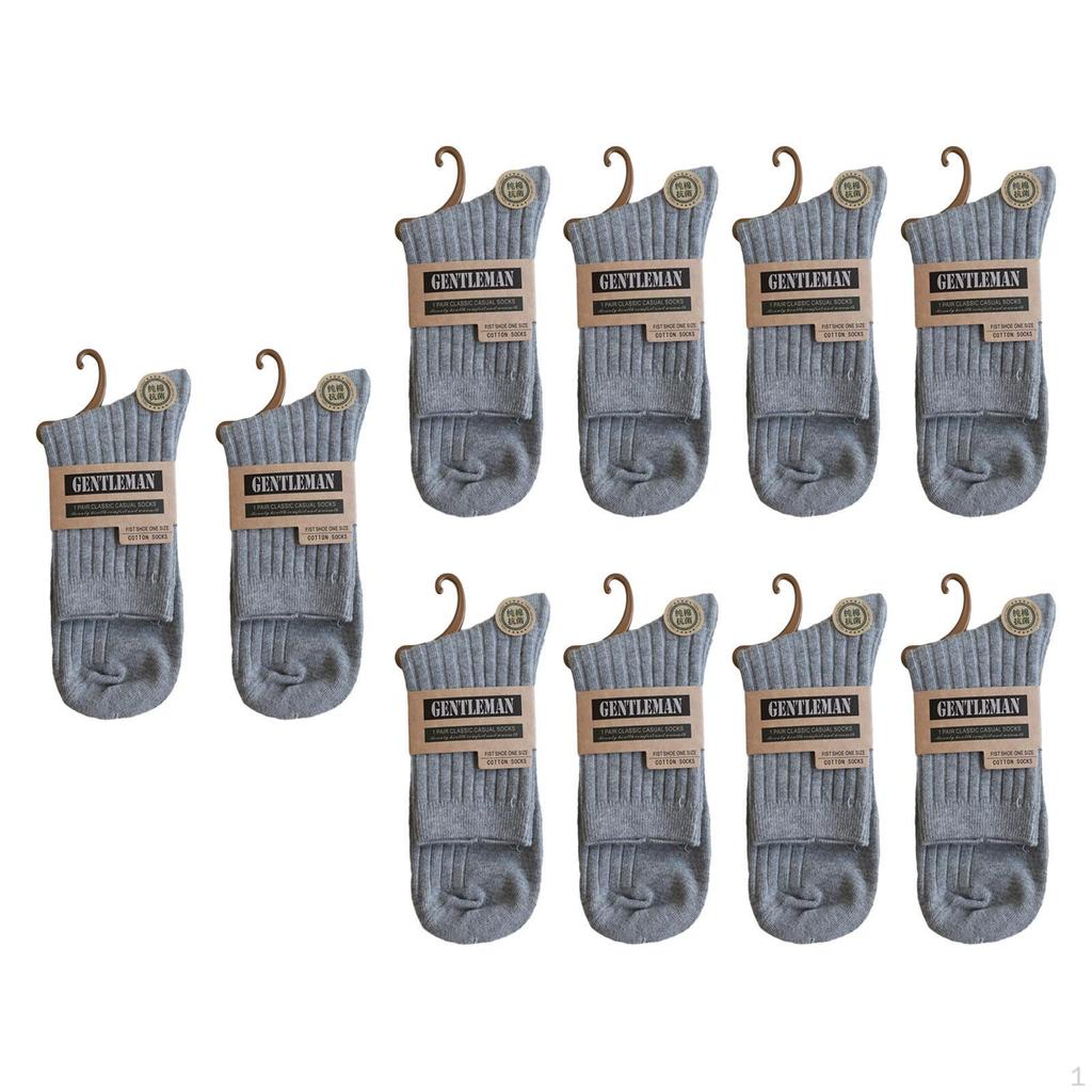 10 par herre ankelsokker Crew strømpebukse mannlig fritid Varmere for voksne Utendørs