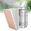 Stainless Steel Manual Bee Smoker Apiculture Beekeeping Tool with Heat Shield Protection
