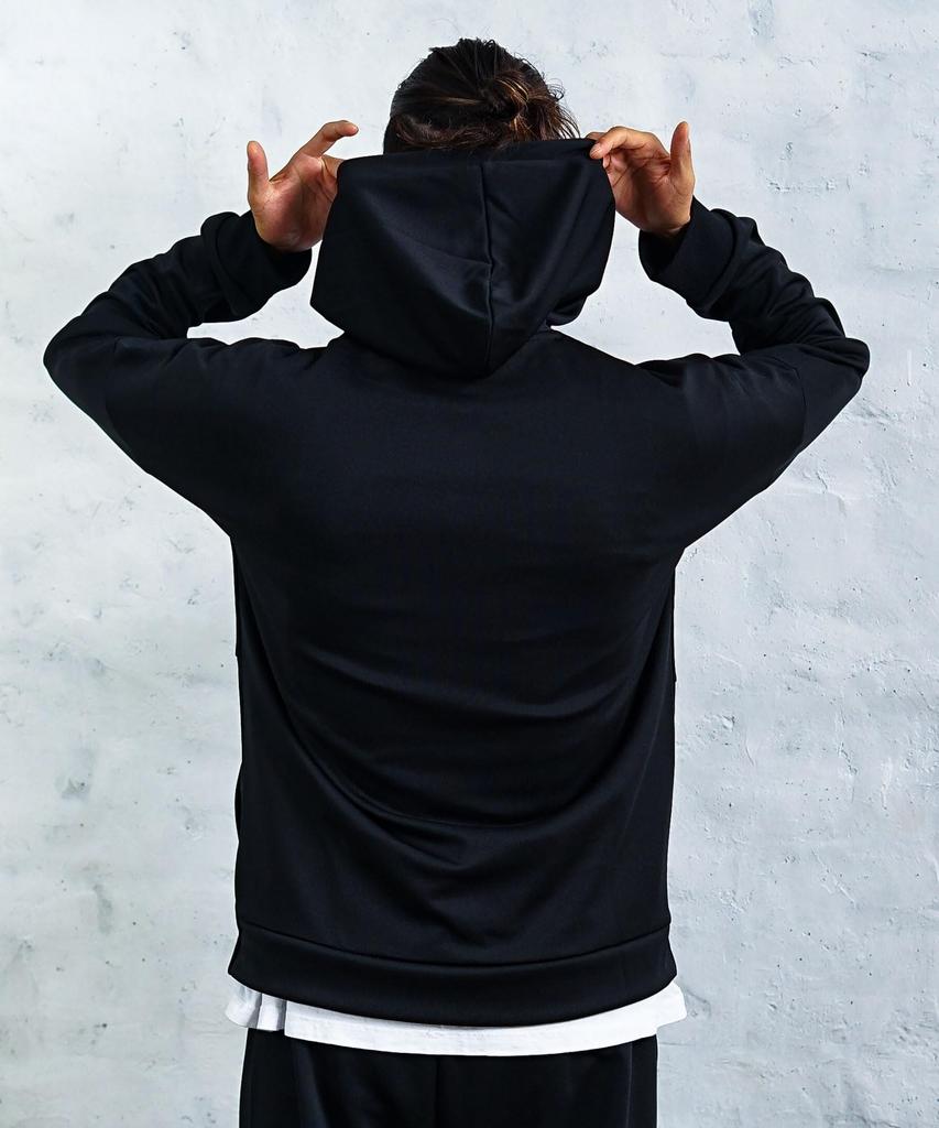 Combat Genuine Jersey Tracksuit Setup Top and Bottom Set Unisex [Adidas Sports] TR-74 Men's (XL, Black/Black)
