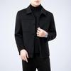Firstview Men's Urban Casual Lapel Double-Faced Wool Coat