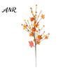 Thanksgiving Table Decorations 19.7Inch Artificial Berries Maple Leaf Pumpkin Floral Stems, Fall Branches Retro Orange Yellow Silk Flowers for Autumn