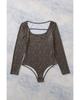 Azura Exchange Strappy Hollow-out Leopard Bodysuit