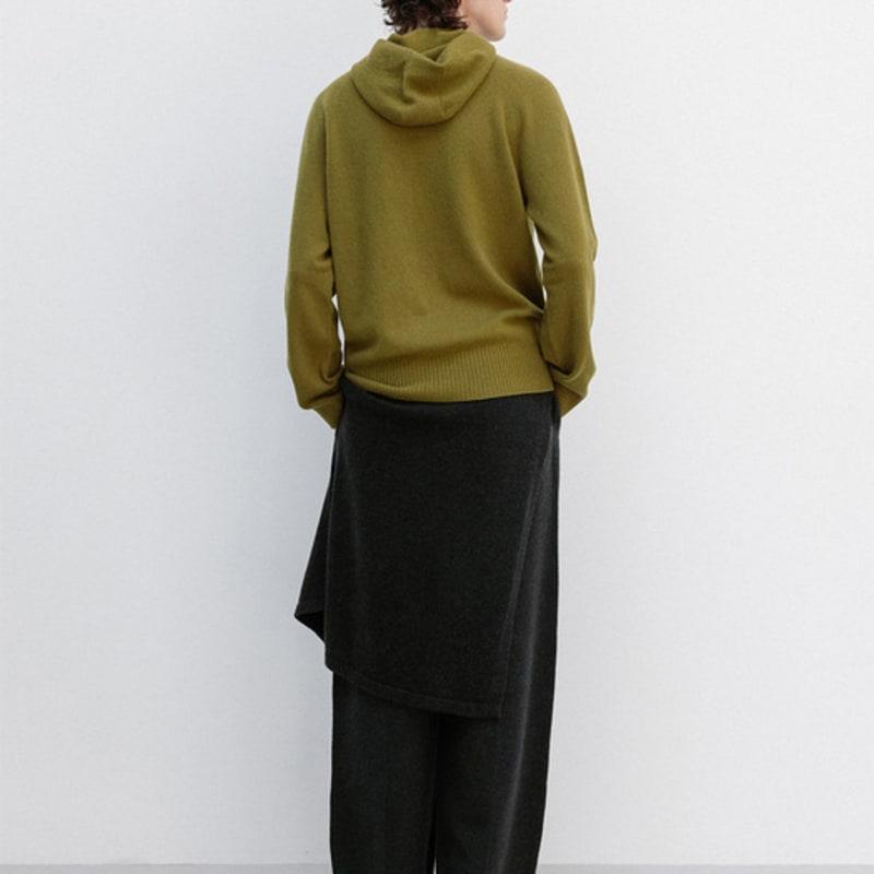 EMBRACE COLLECTION Super Fine Merino Layering Wrap Skirt_Taiga