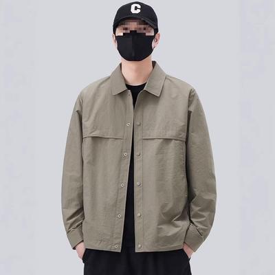 Jaqueta Camisa Casual da Moda Masculina para Primavera/Outono 2025