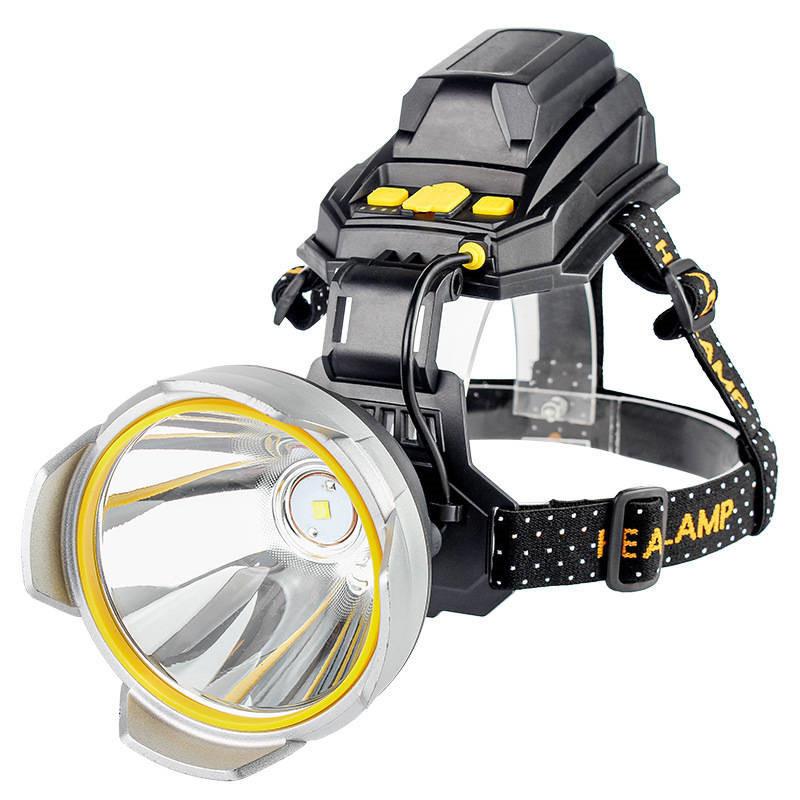 

XHP50 LED Headlamp USB Rechargeable Sensor Headlight Waterproof Camping Head Flashlight Built-in Battery Output Induction Light yellow light