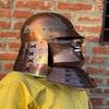 Helmet, Fantasy SCA LARP Helmet, Sengoku Bashara Anime Cosplay Helmet, Medieval Casco Samurai Helmet