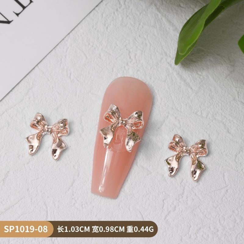 Alloy Nail Art Rivets,3D Bows Nail Art Charms Nail Art Decals Bows Nail Rhinestones Nail Art Supplies for Women Girls