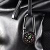 Mini Lightweight Compass, Portable Carabiner Keychain Compasses, Outdoor Camping Tool, Mountaineering Tourism Survival Equipment
