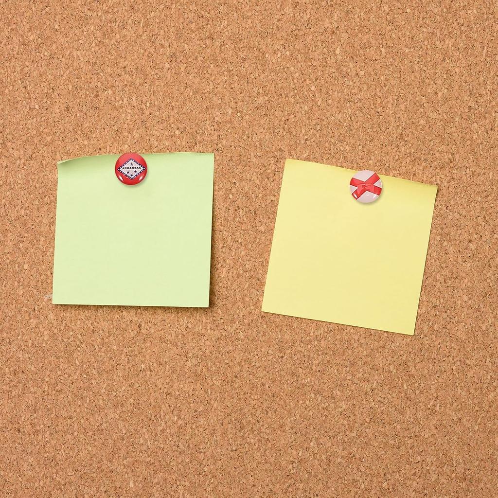 USA 50 Bundesstaaten Flagge Reißzwecken, Dekorative Pinnnadeln für Pinnwand Reisekarten-Pins Büro und Klassenzimmer (51 Teile + Pinnwand)