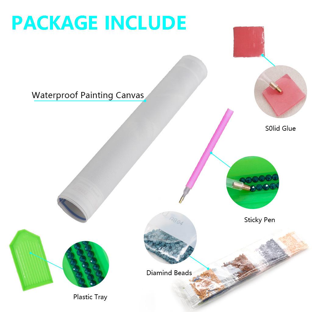 5D Diamond Painting DIY Full Diamond Colored Animal Cross Stitch