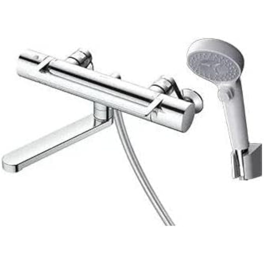 TOTO Bathroom Wall Thermostat Mixer Faucet Cold Weather Silver Arch Handle 170mm Comfort Wave Cli...