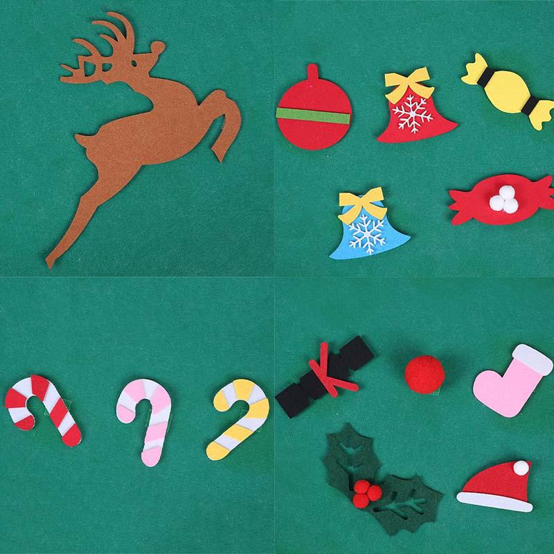 Children's DIY Felt 3D Christmas Tree with Handmade Ornaments