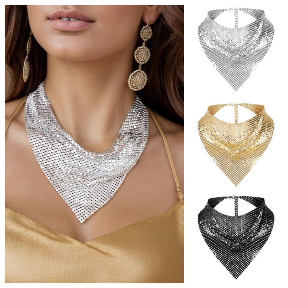 Headkerchief Shawl Headband Korean Style Bandanas Neckwear Sequined Triangle Scarves  Women