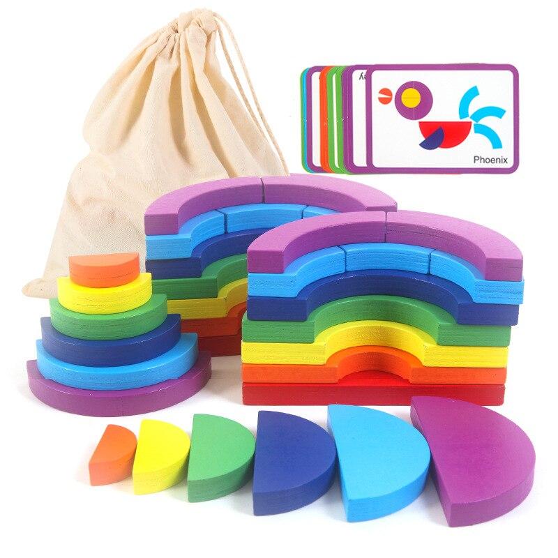 Toys Toys & Games Rainbow stacker Rainbow Stacking Toy Wooden rainbow