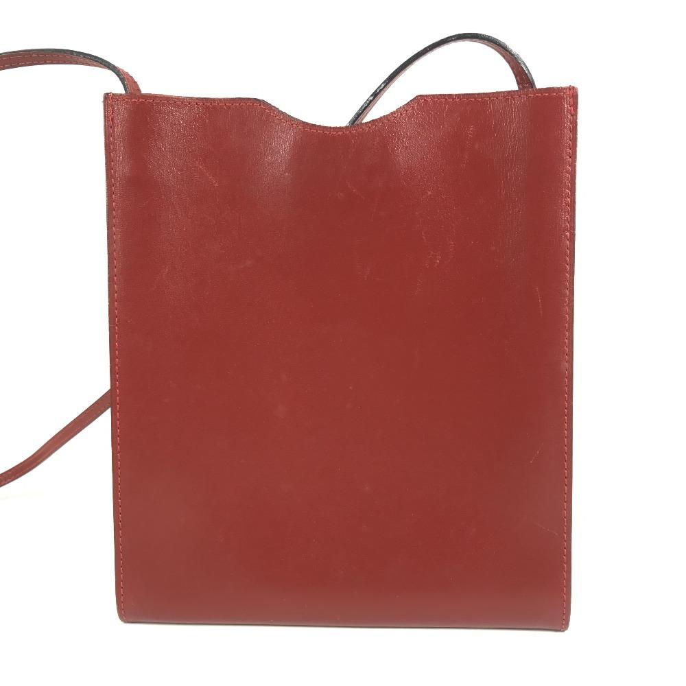 HERMES Onimetu Bag Crossbody Pochette Shoulder Bag Leather BrownBased