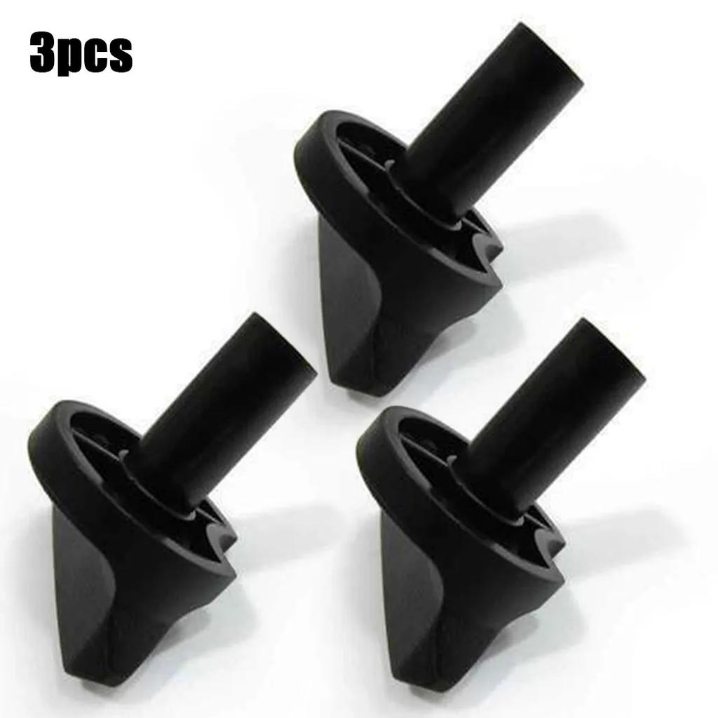 A complete set of three replacement carburetor choke knobs designed specifically for leaf blowers model 42411829500