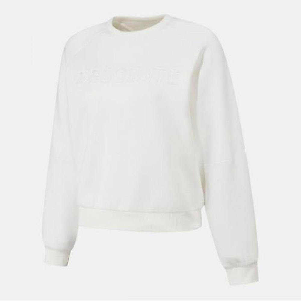 

DeScente Long Sleeve Tee Cqk Sq122pht14 Crm Women S Cotton Modal SweatShirt Cream 85