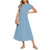Women's Fashion Temperament Elegant Waisted Casual Dresses
