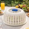 Plastic Vegetable Food Cover Heat Resistant Breathable Dust Proof Cover Anti Fly Mosquito Fruit Basket Cover Outdoor Picnic