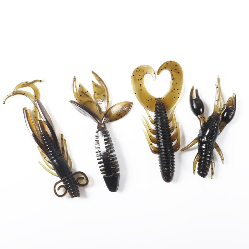 4pcs/set Fishing  Lure Bait 2g/5.5cm/5.8cm/6cm Artifical Soft Bait Fishing Accessories
