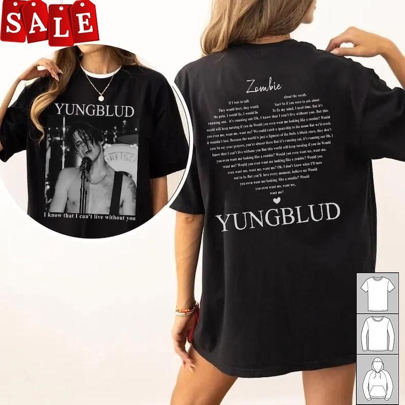 

Hot Yungblud amp Zombie Gift For Fans Unisex S5XL Shirt WE522 Unisex T-Shirt M