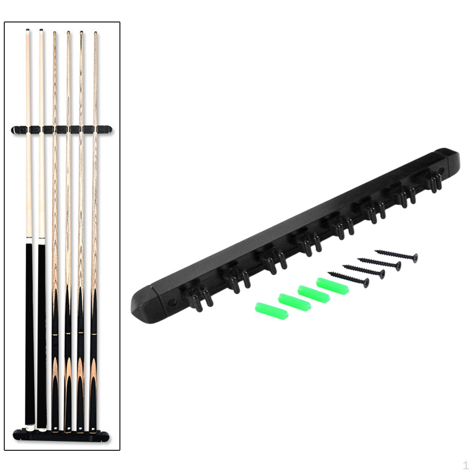 

8 держатель для бильярдных клюшек, подставка для хранения киев, подставка для удочек, деревянная стойка с коготь Black