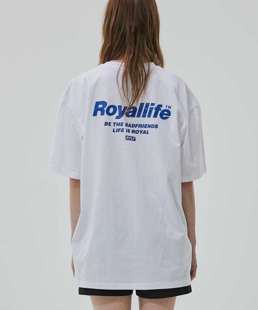 ROYALLIFE Be The Friends Short Sleeve Tee (Rl701 Be The Friends Tee) - White