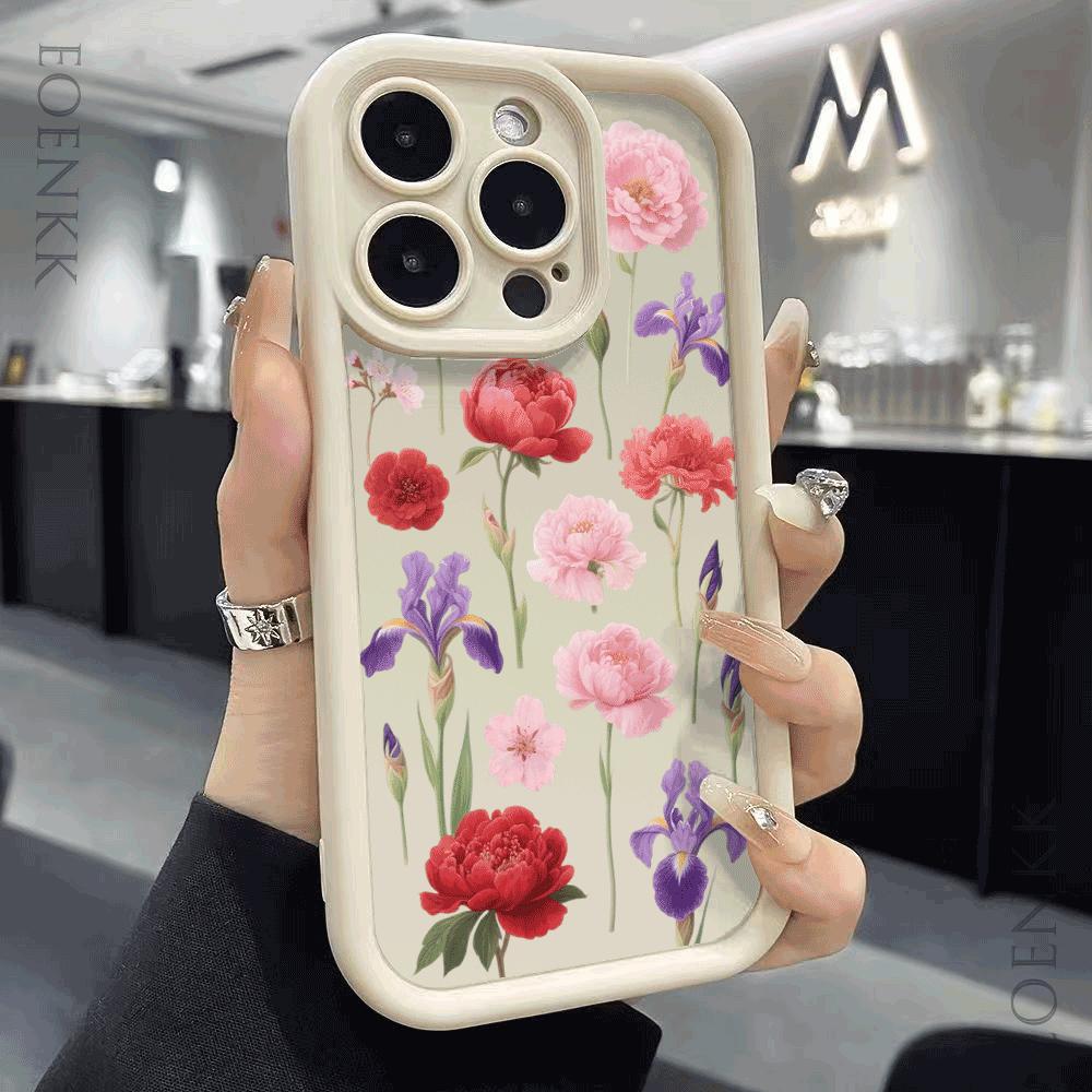 Shockproof Phone Case For Xiaomi Redmi Note 14 13 12 11 10 9 8 7 Pro/Plus Anti-Drop Protect Fashion Colorful Flower Design Cover