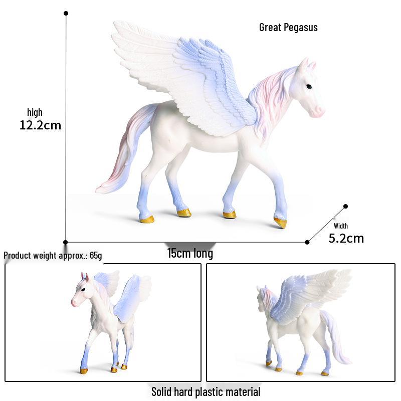 European Mythology Legend Pegasus Unicorn Toy Model for Kids