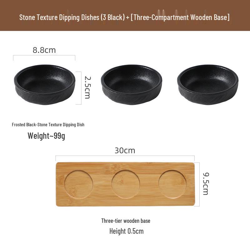 Japanese Ceramic Dipping Dish - Creative Seasoning Plate for Soy Sauce, Vinegar, and Snacks.